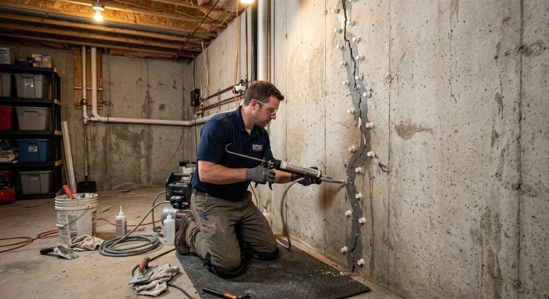 Basement Crack Repair in Sonoma, CA