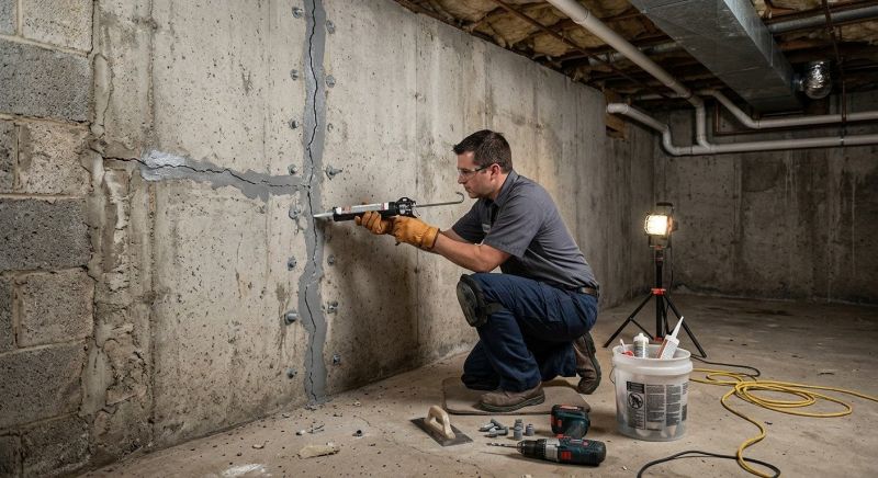Basement Crack Repair in Sonoma, CA