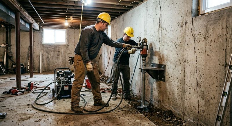 Basement Stabilization in Sonoma, CA