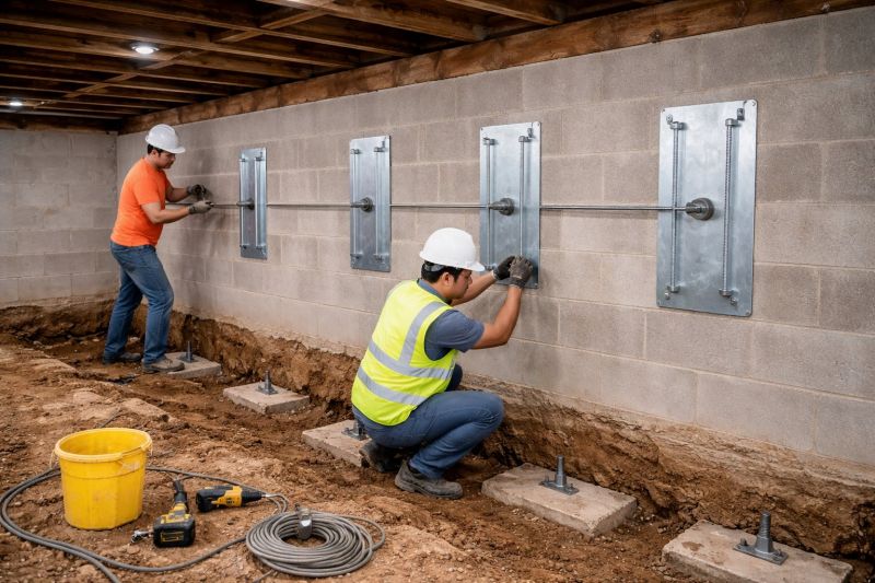 Basement Stabilization in Sonoma, CA