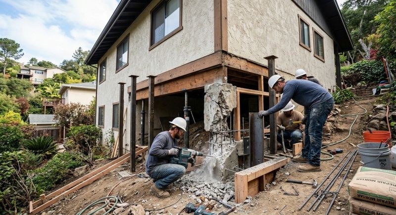 Concrete Foundation Repair in Marin County, CA