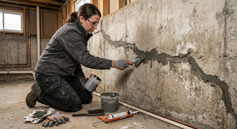 Cracked Basement Floor Repair in Sonoma, CA