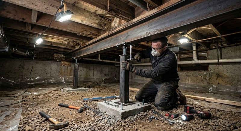 Crawlspace Structural Repair in Sonoma, CA