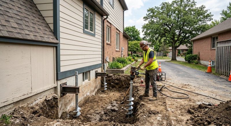 Helical Piers Installation in Sonoma, CA