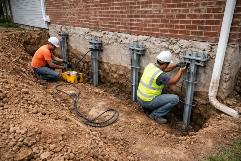 Helical Piers Installation in Sonoma, CA