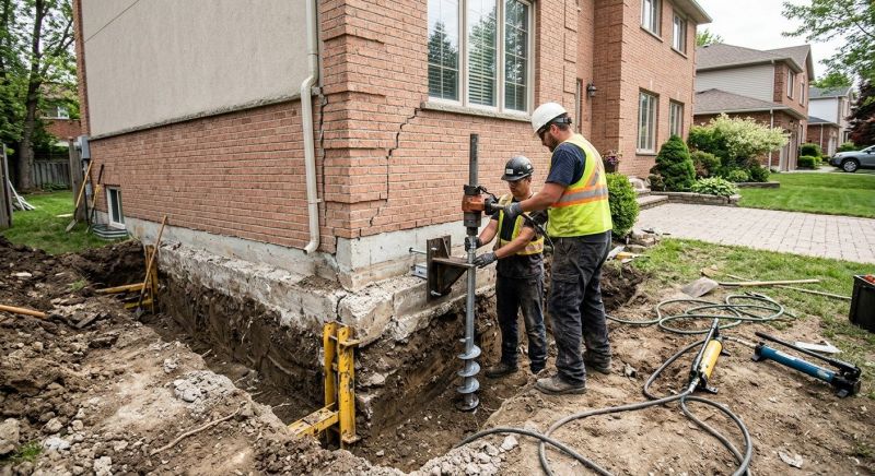 Sinking Foundation Repair in Larkspur, CA