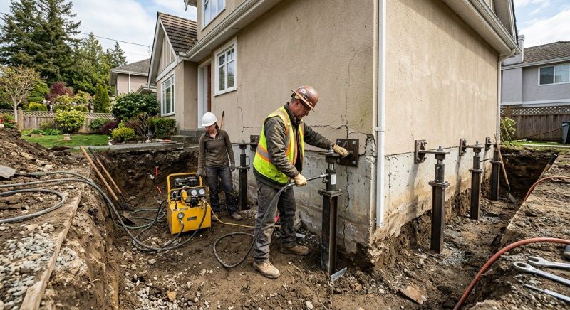 Sinking Foundation Repair in Sonoma, CA
