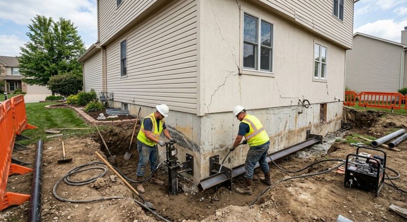 Sinking Foundation Repair in Napa, CA
